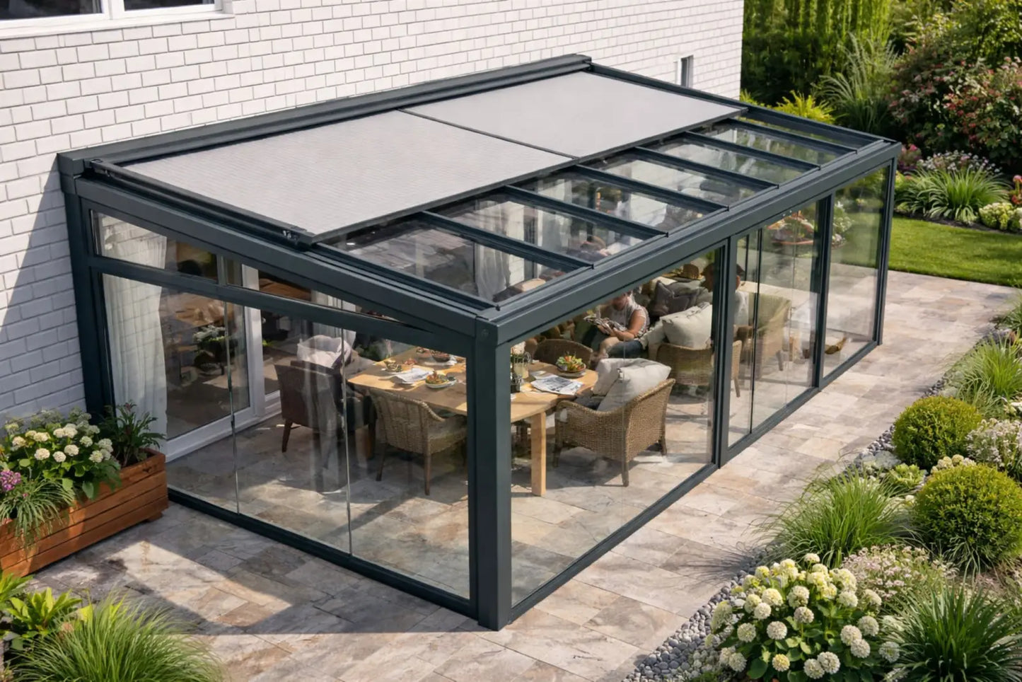 Wintergarten | Alu | Glas | Individuelle nach maß gefertigt